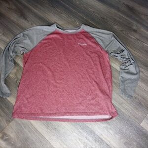 Columbia Raglan Thistle Town Park  Tee Shirt Omni Wick Advanced Evaporation  XL